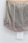 Joyce Bao Fall/Winter 2025: Double-layered, color-block design mini skirt, JB-JB01-03005-QF, Light Pink